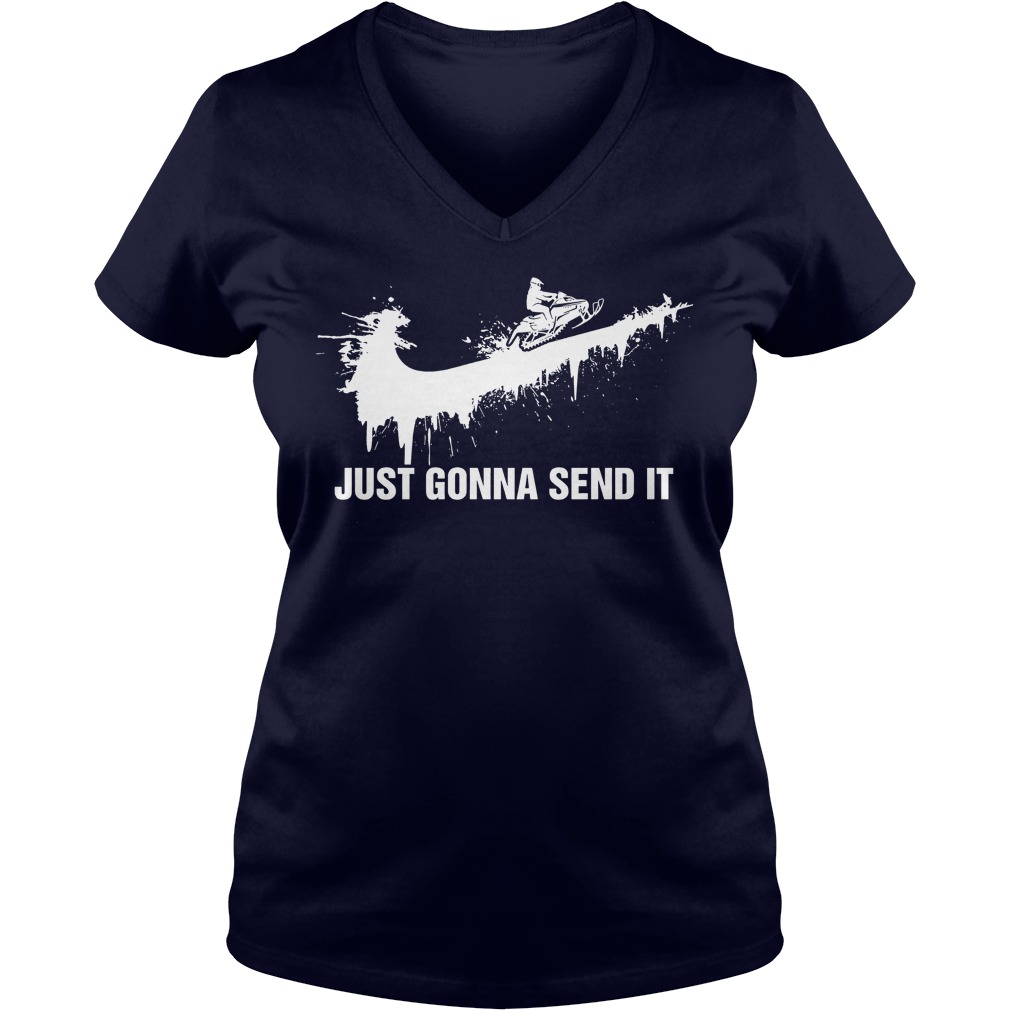 Just Gonna Send Snow Moto V Neck