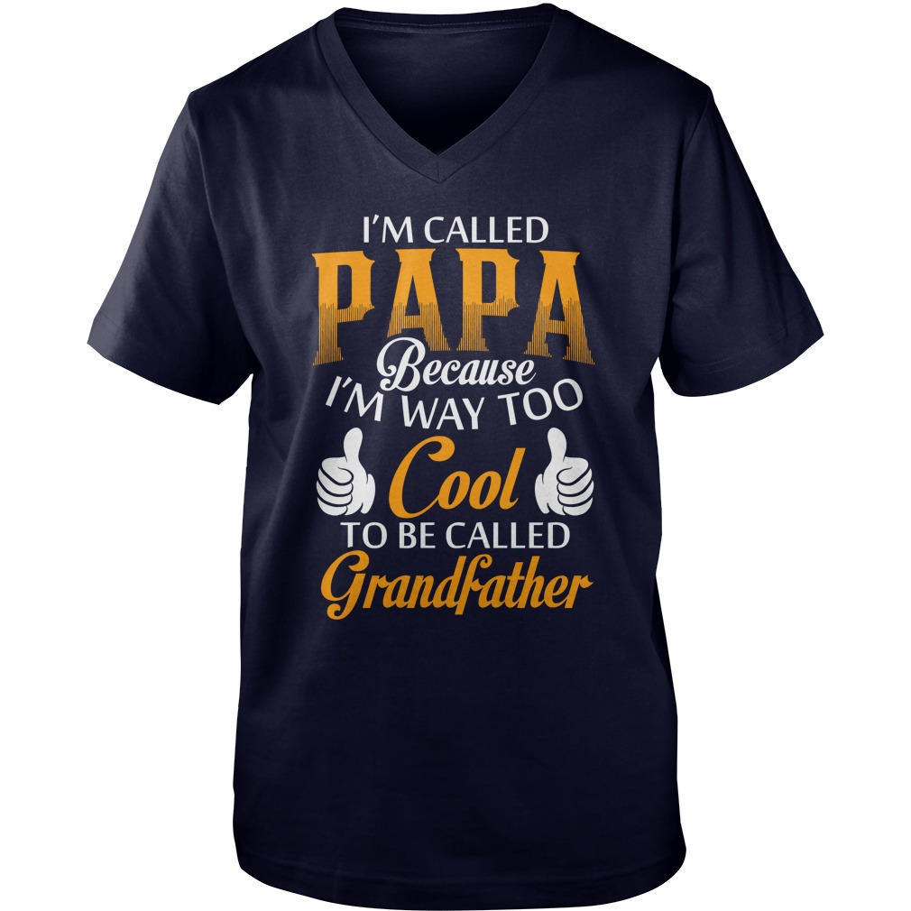 Papa Called Grand Father V Neck