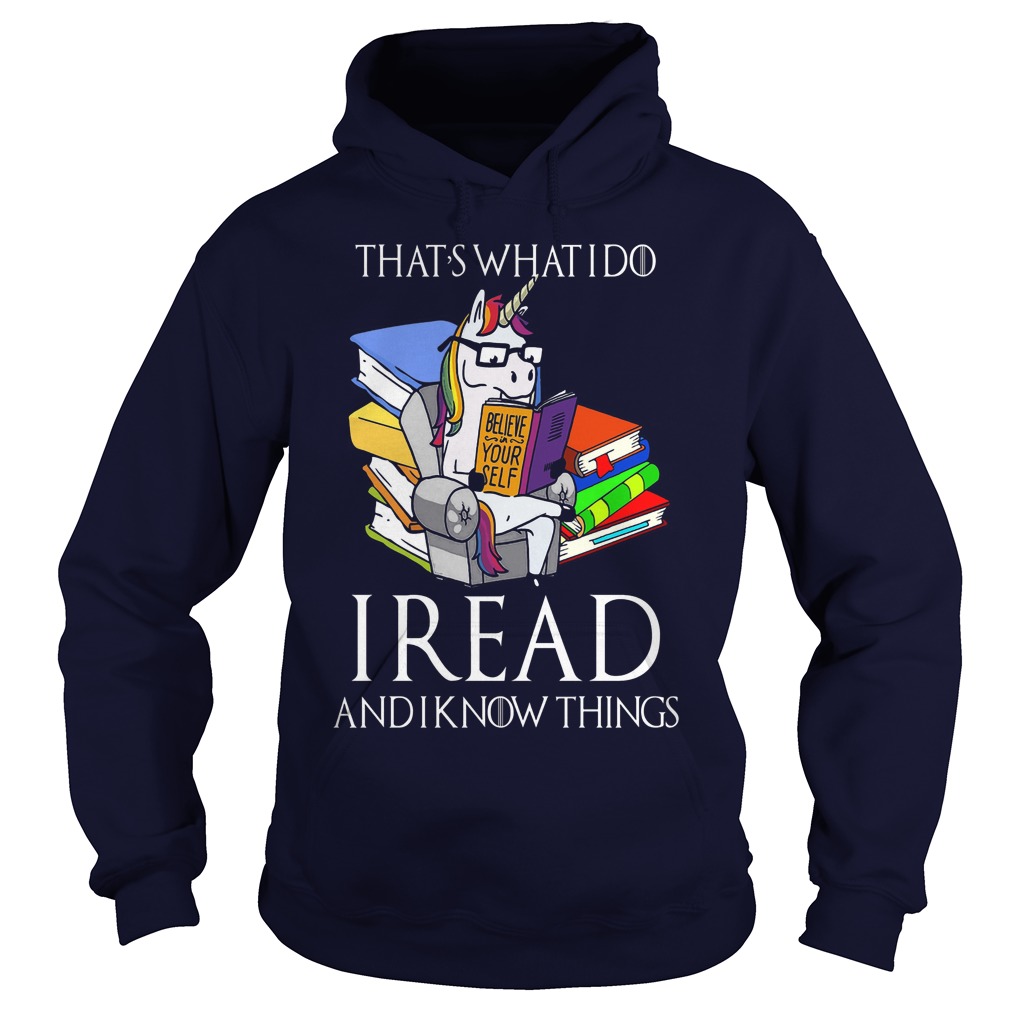 Read Know Cute Unicorn Book Hoodie