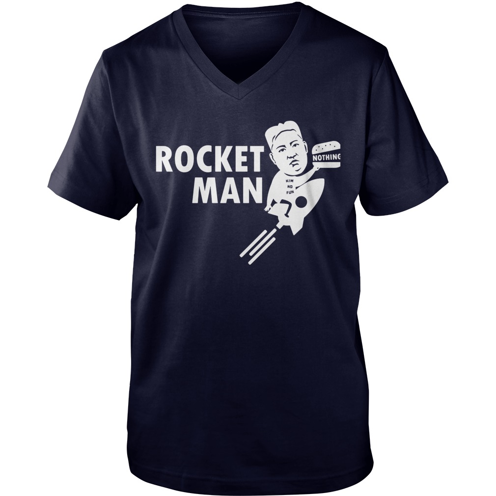 Rocket Man Kim No Fun Guy V Neck