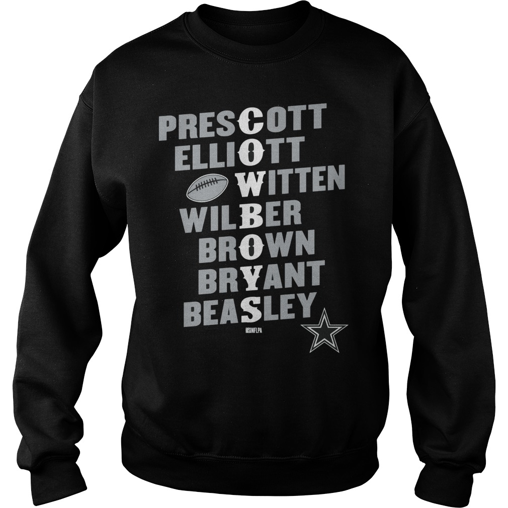 Dallas Cowboys Player Team Names Sweater