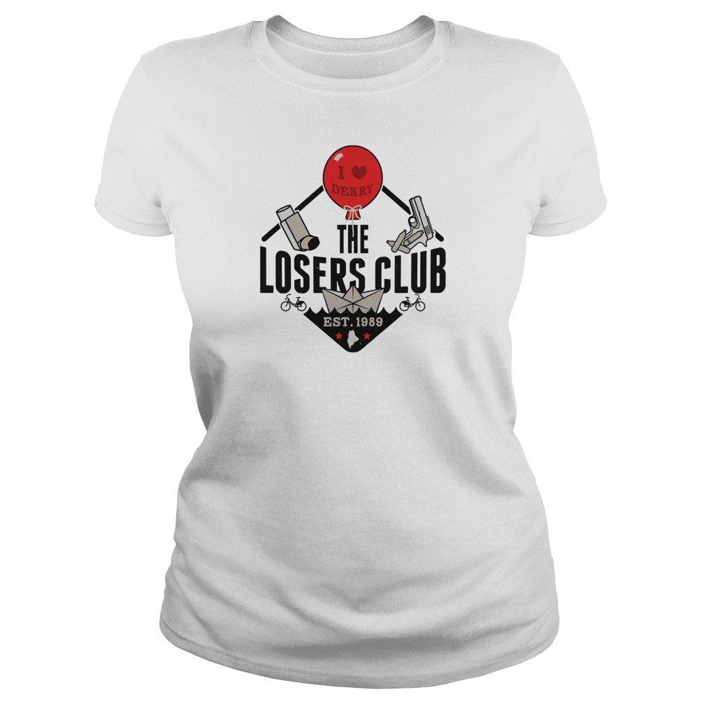 Stephen Kings It I Love Derry The Losers Club Est 1989 Ladies Tee