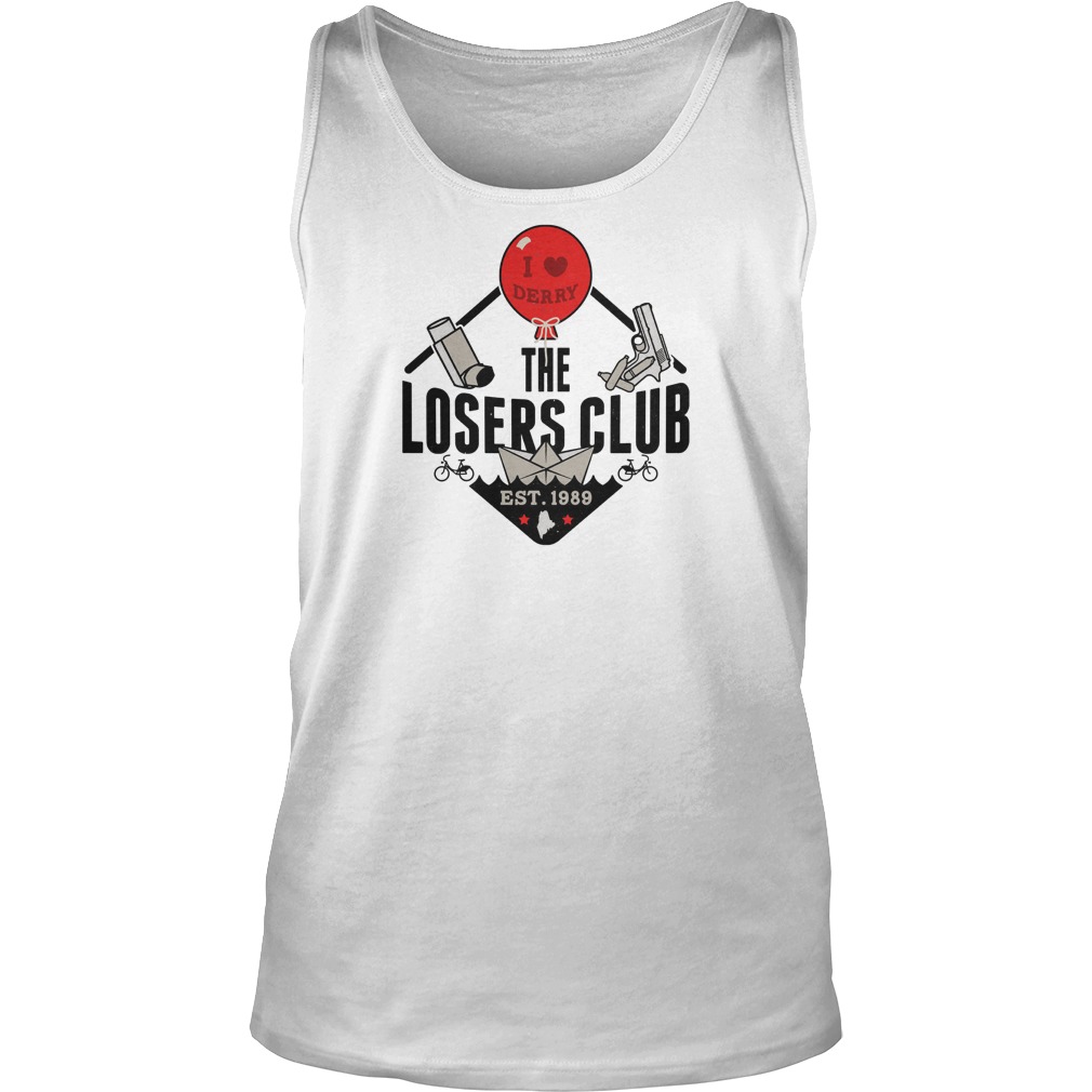 Stephen Kings It I Love Derry The Losers Club Est 1989 Tank Top