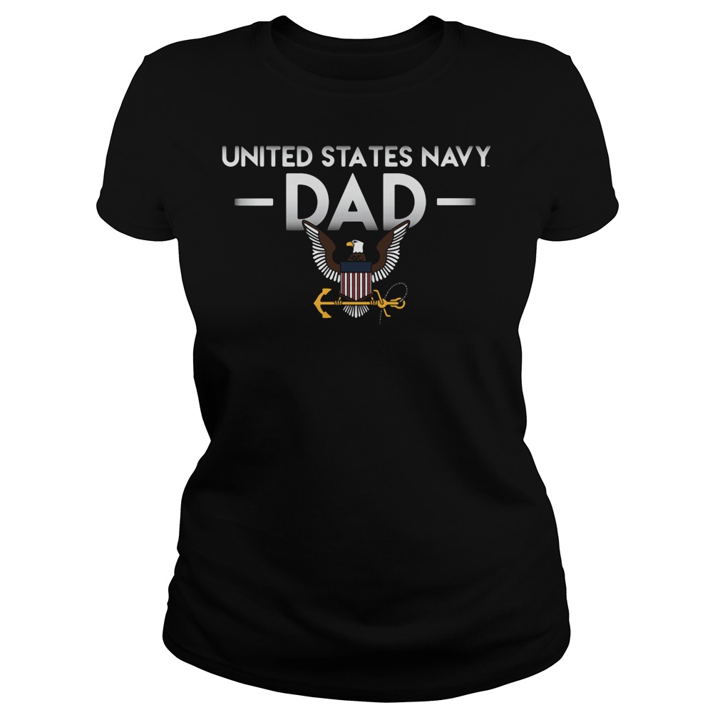 United States Navy Dad Ladies Tee