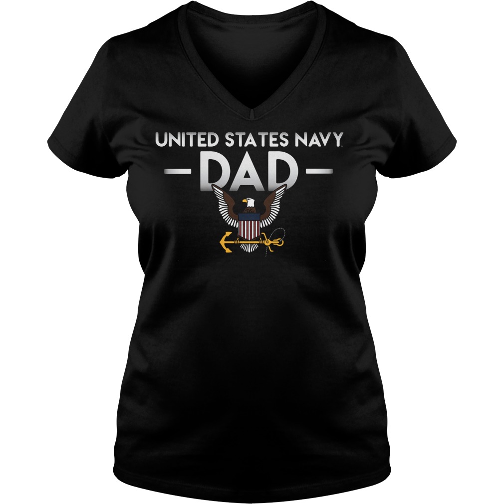 United States Navy Dad V Neck