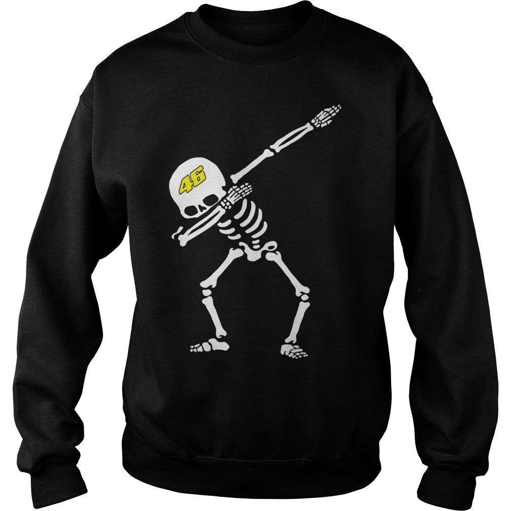 Valentino Rossi Vr46 Dabbing Skeleton Shirt, Hoodie, Sweater, Ladies T Sweat Shirt