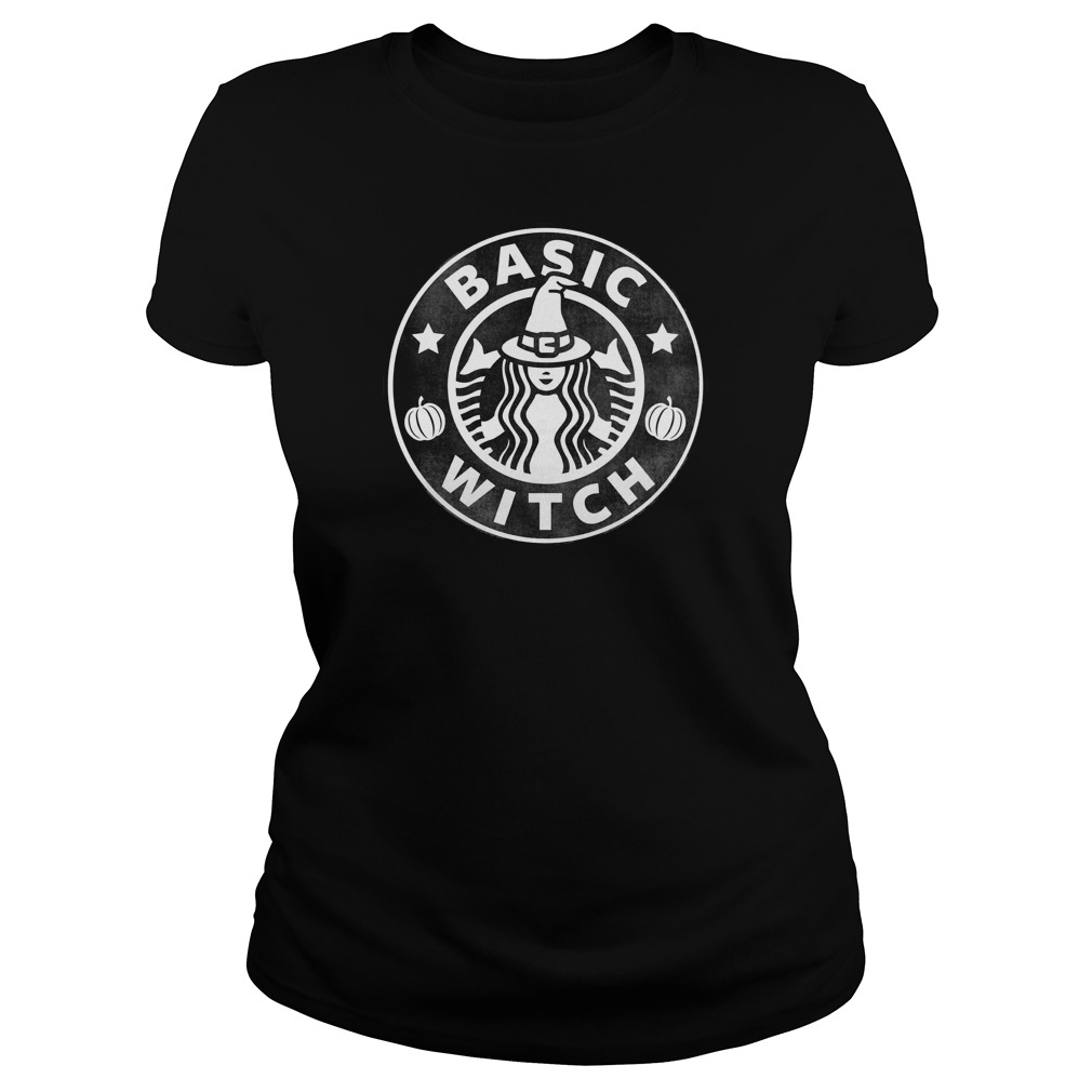 Basic Halloween Witch Ladies Tee