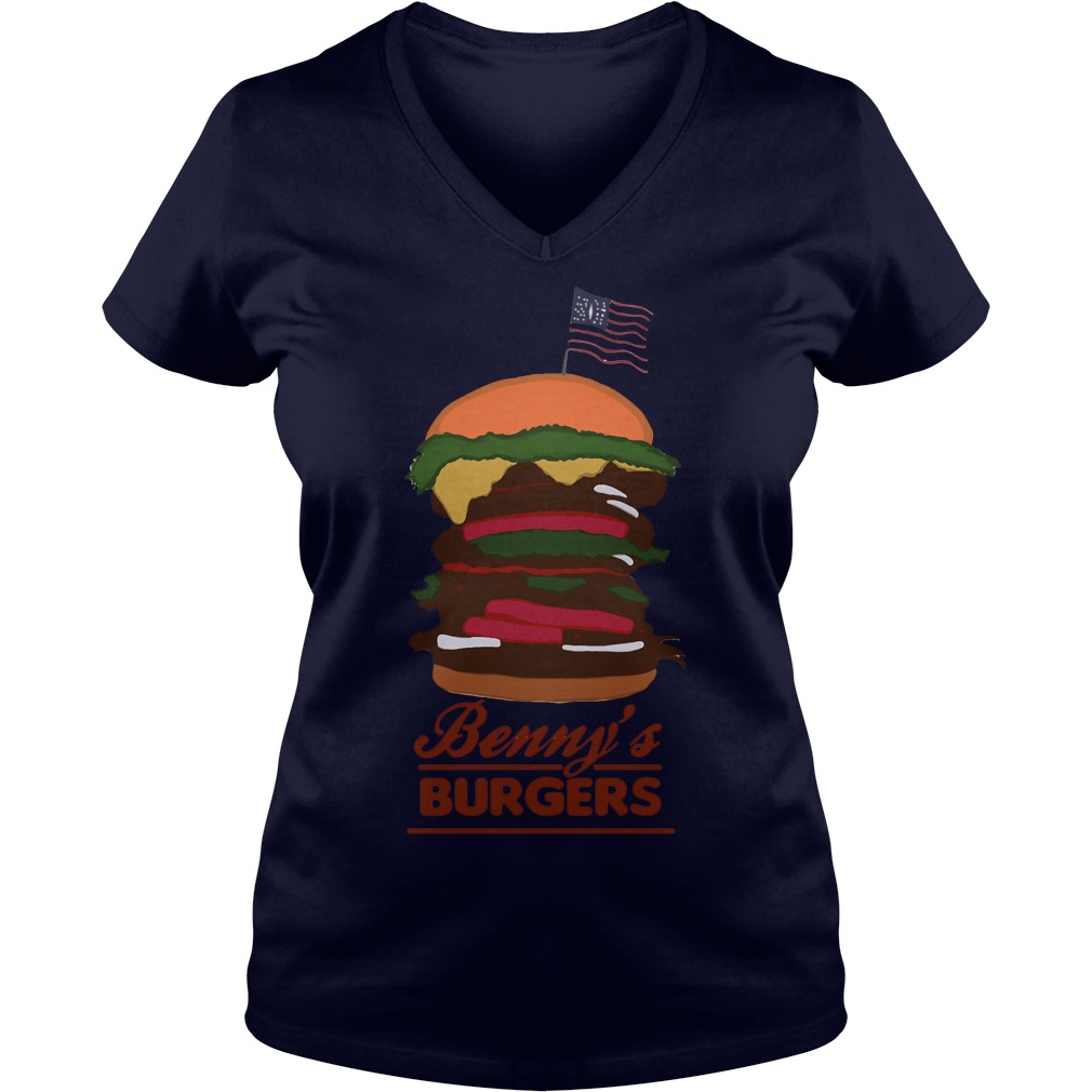 Bennys Burgers Ladies V Neck