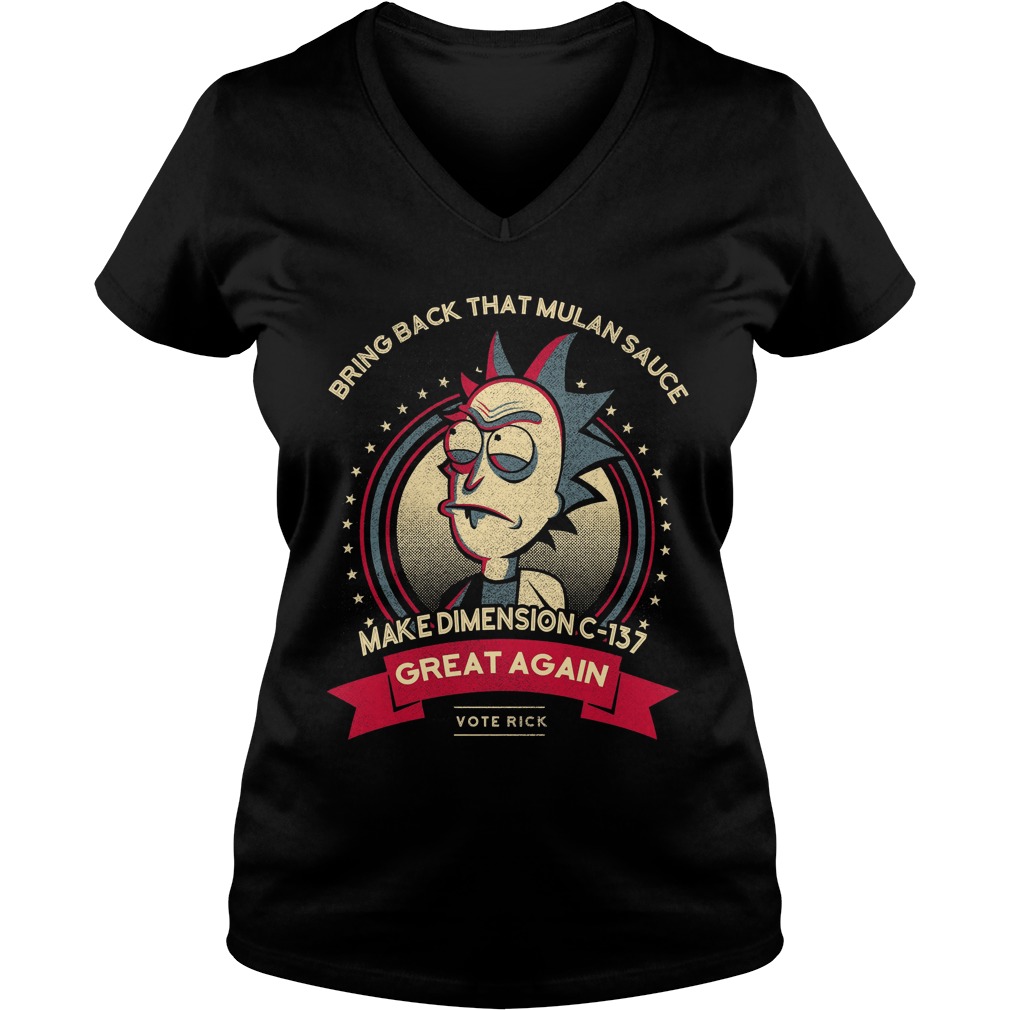 Bring Back That Mulan Sauce Make Dimension C 137 Great Again Ladies V Neck