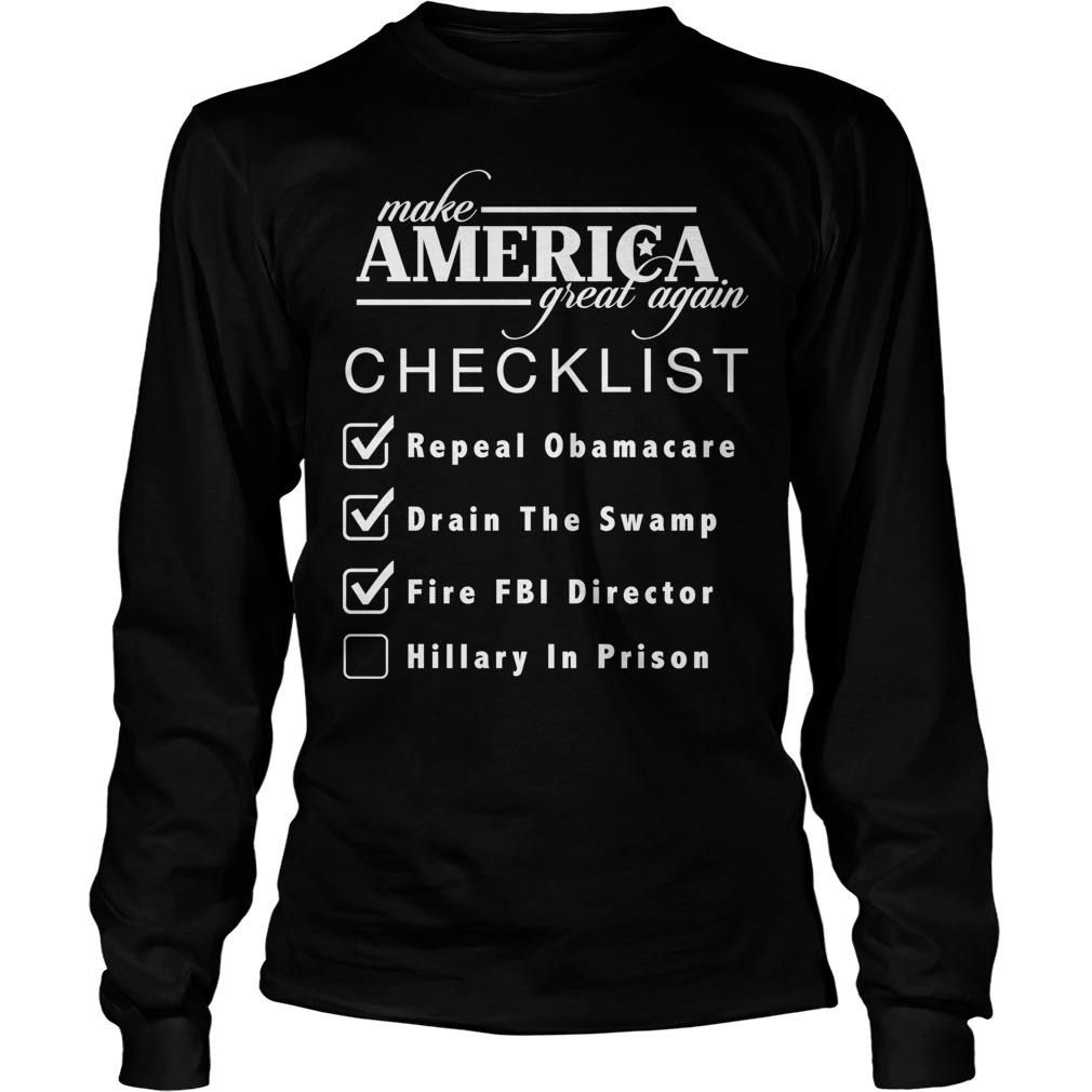 Checklist Make America Great Longsleeve