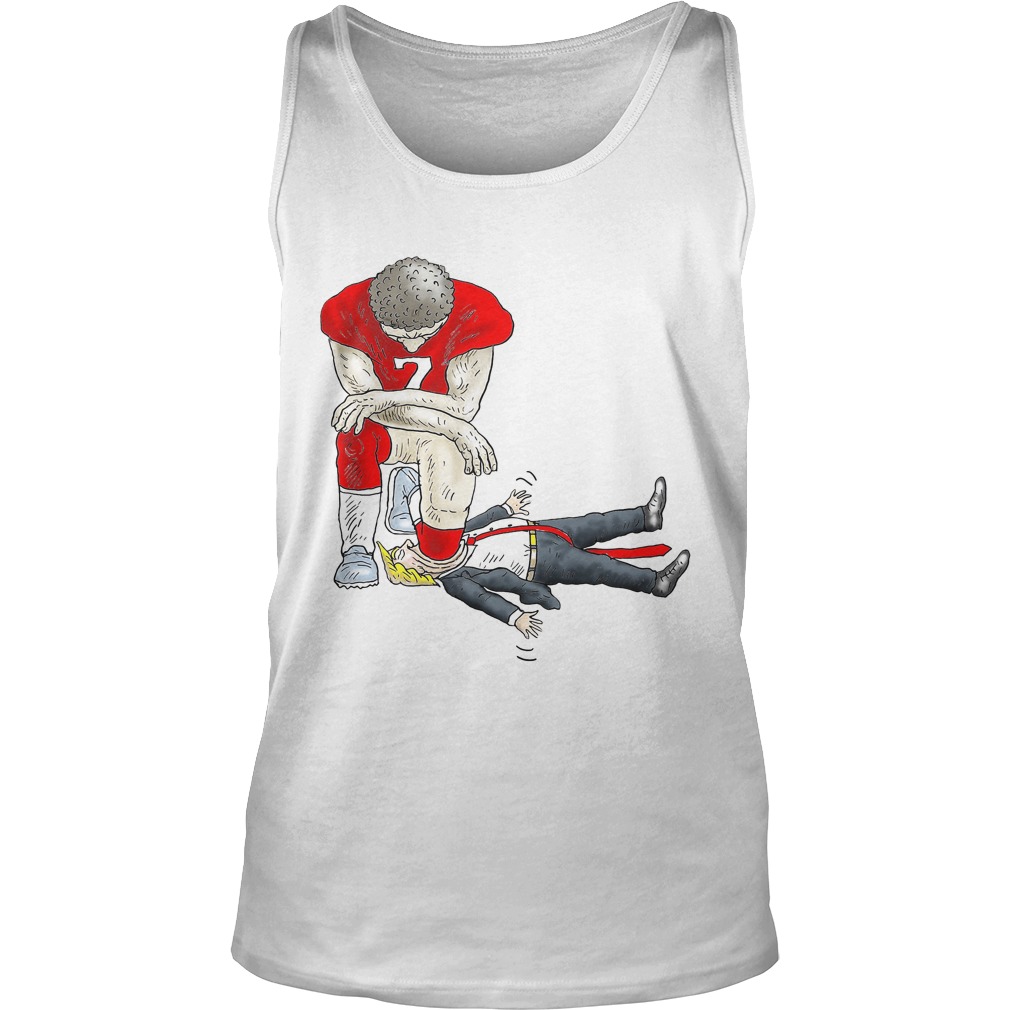 Colin Kaepernick 7 Knee Trump Unisex Tank Top