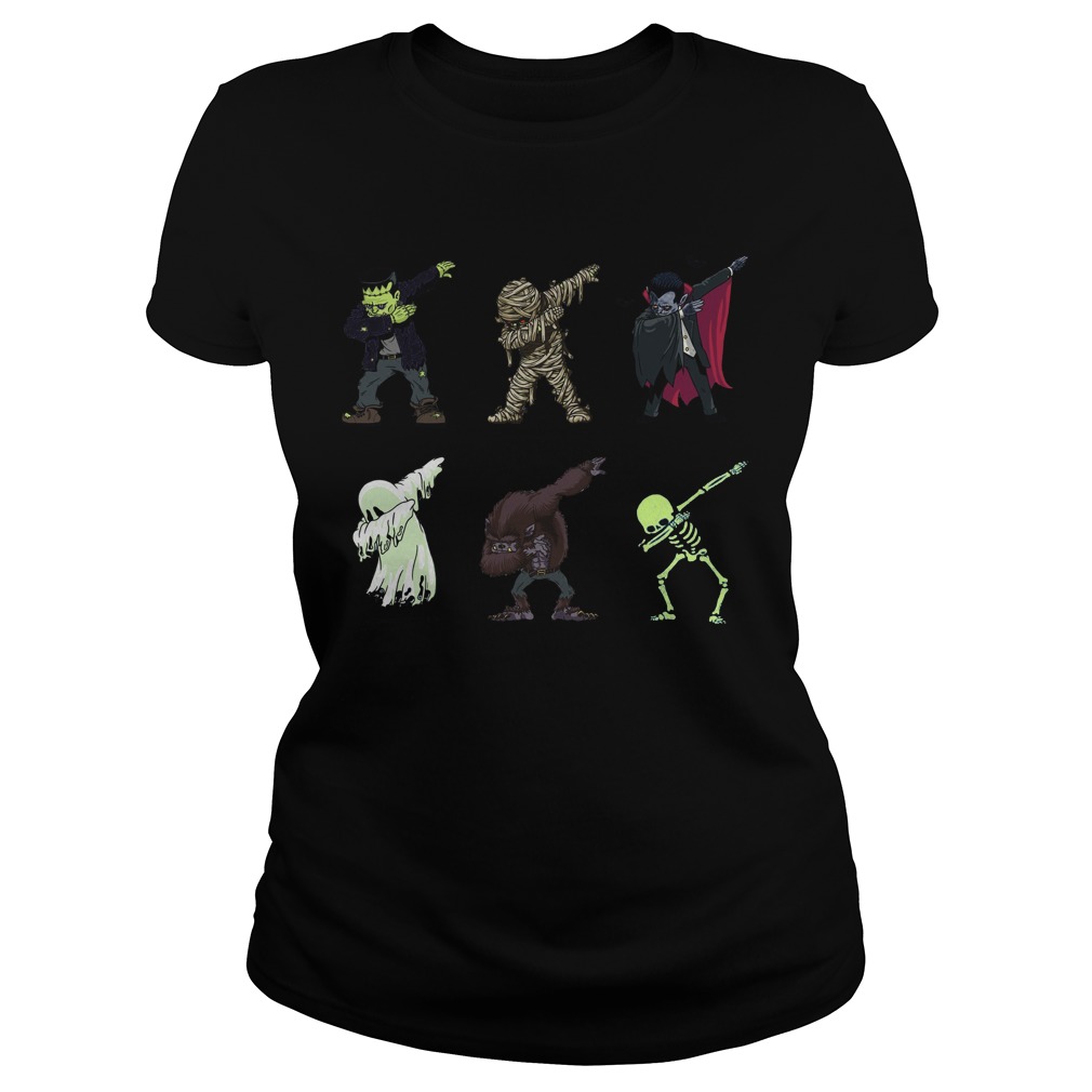 Dabbing Skeleton Ladies Tee