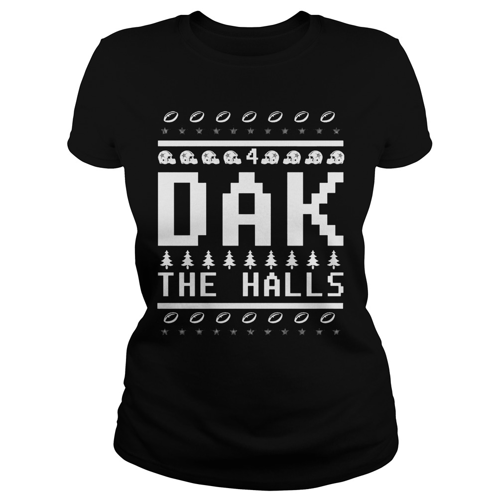 Dak Prescotts Dak Halls Christmas Ladies Tee
