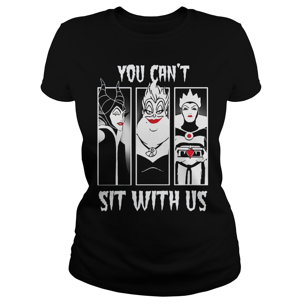Disney Maleficent You Cant Sit With Us Ladies Tee