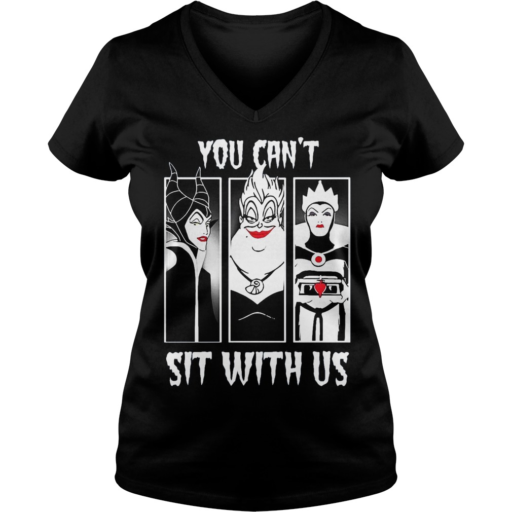 Disney Maleficent You Cant Sit With Us Ladies V Neck