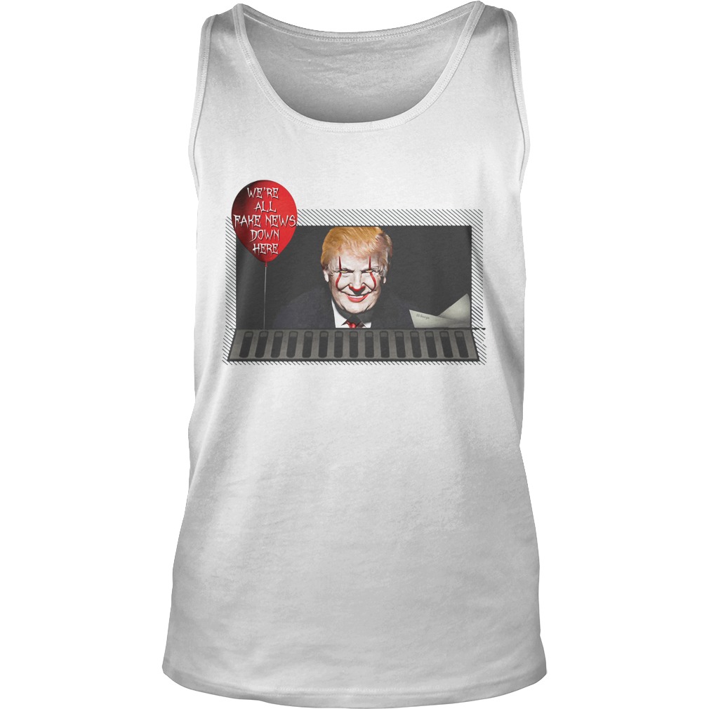 Fake News Trump Clown Tank Top