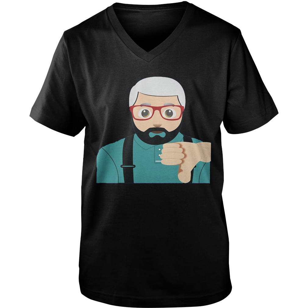 Funny Thumbs Guy New York Baseball Guys V Neck