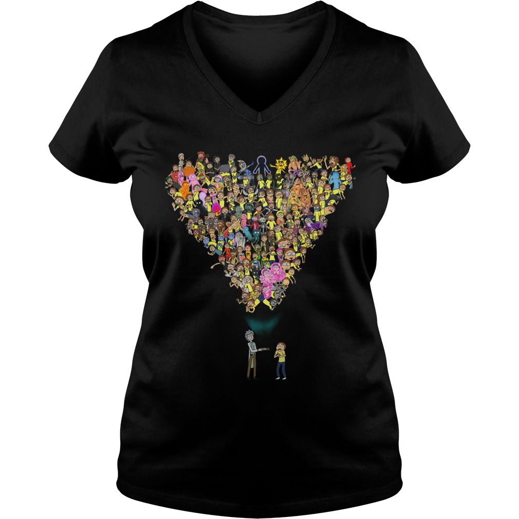 Gotta Catch Em Pocket Mortys Ladies V Neck