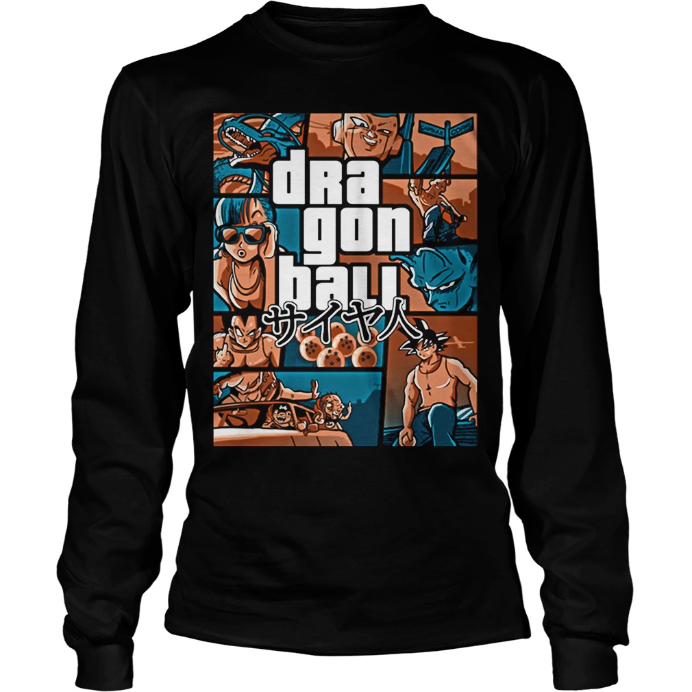 Grand Theft Auto Vice City Dragon Ball Gta Unisex Longsleeve Tee