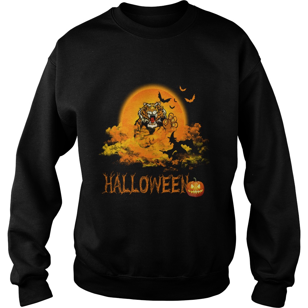 Happy Halloween Tiger Witches Sweat Shirt