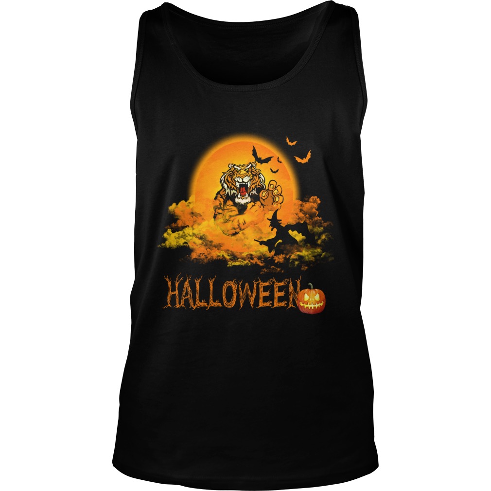 Happy Halloween Tiger Witches Tank Top