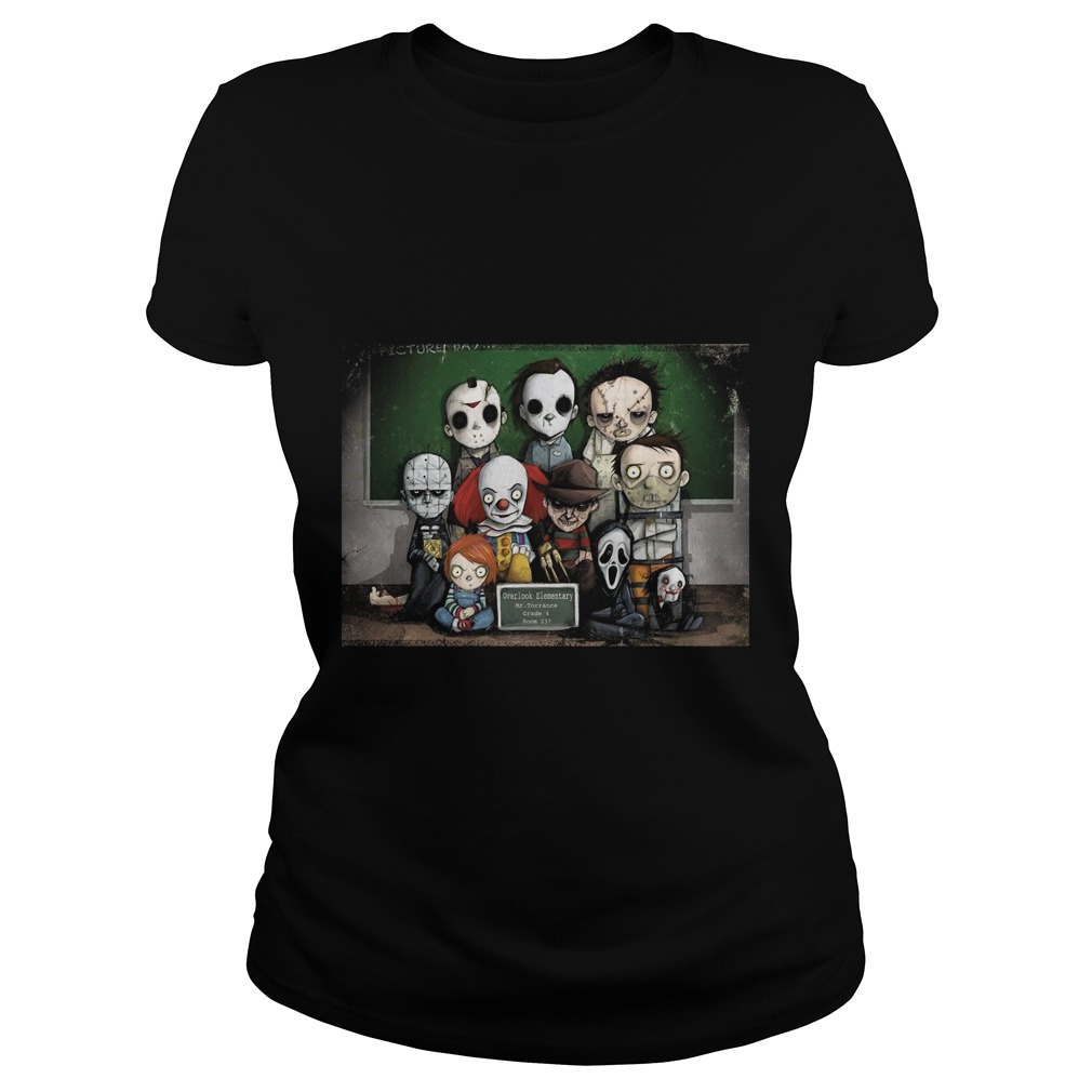 Horror Collage Funny Overlook High Ladies Tee
