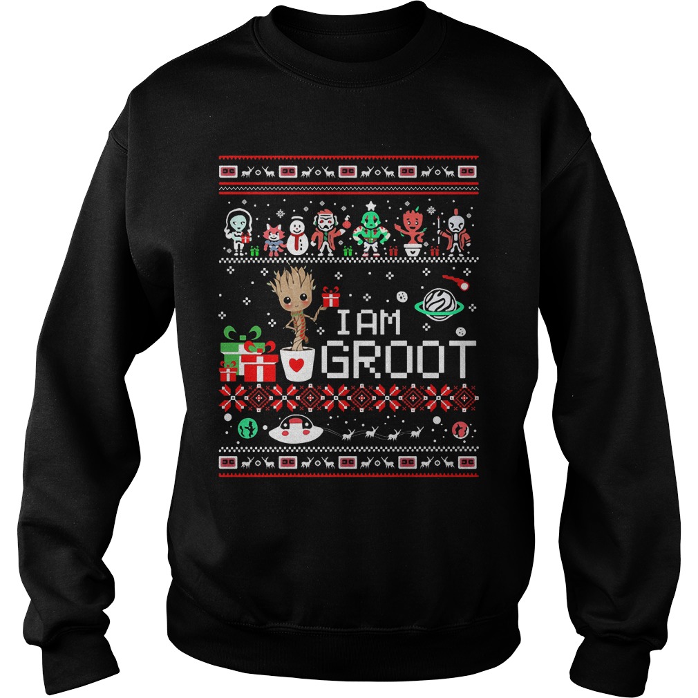 I Am Groot Ugly Christmas Sweat Shirt