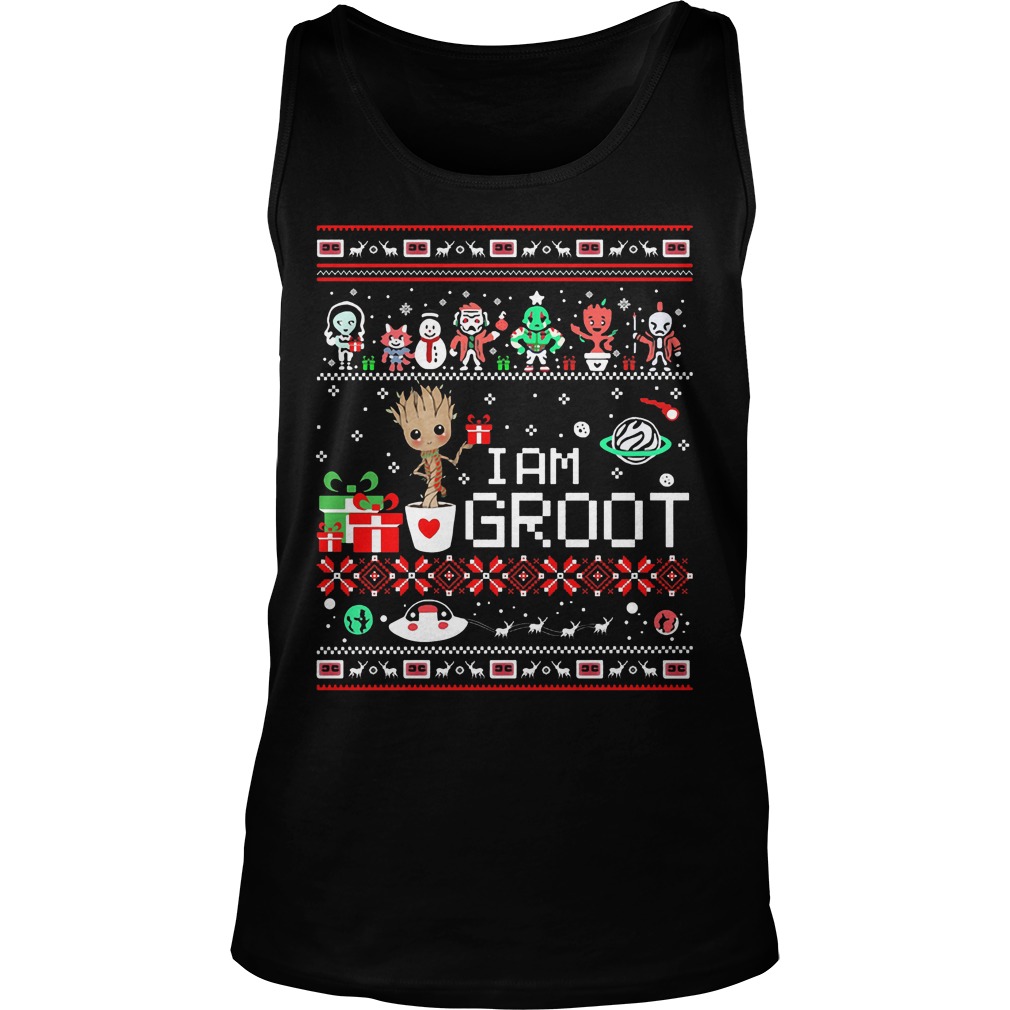 I Am Groot Ugly Christmas Unisex Tank Top