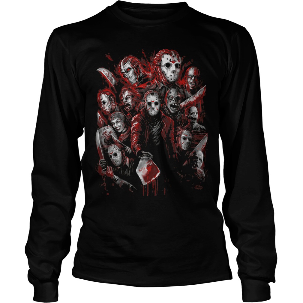 Jason Voorhees Many Faces Unisex Longsleeve Tee