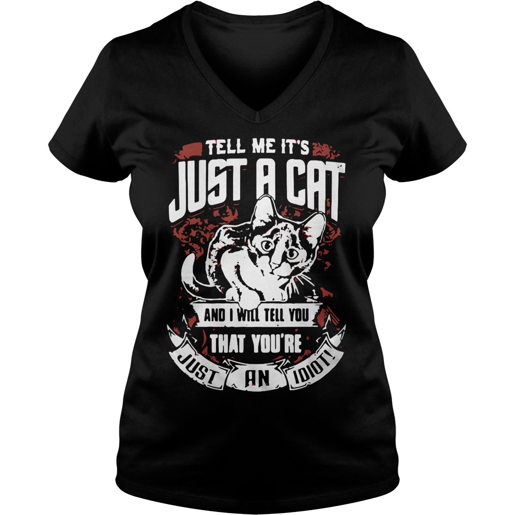 Just Cat Will Tell Youre Ladies V Neck