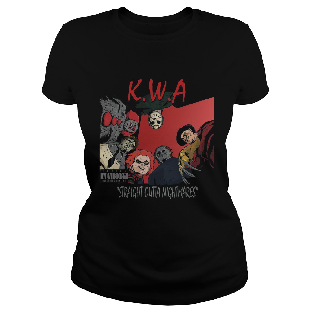 Killers Attitude Straight Outta Nightmares Ladies Tee