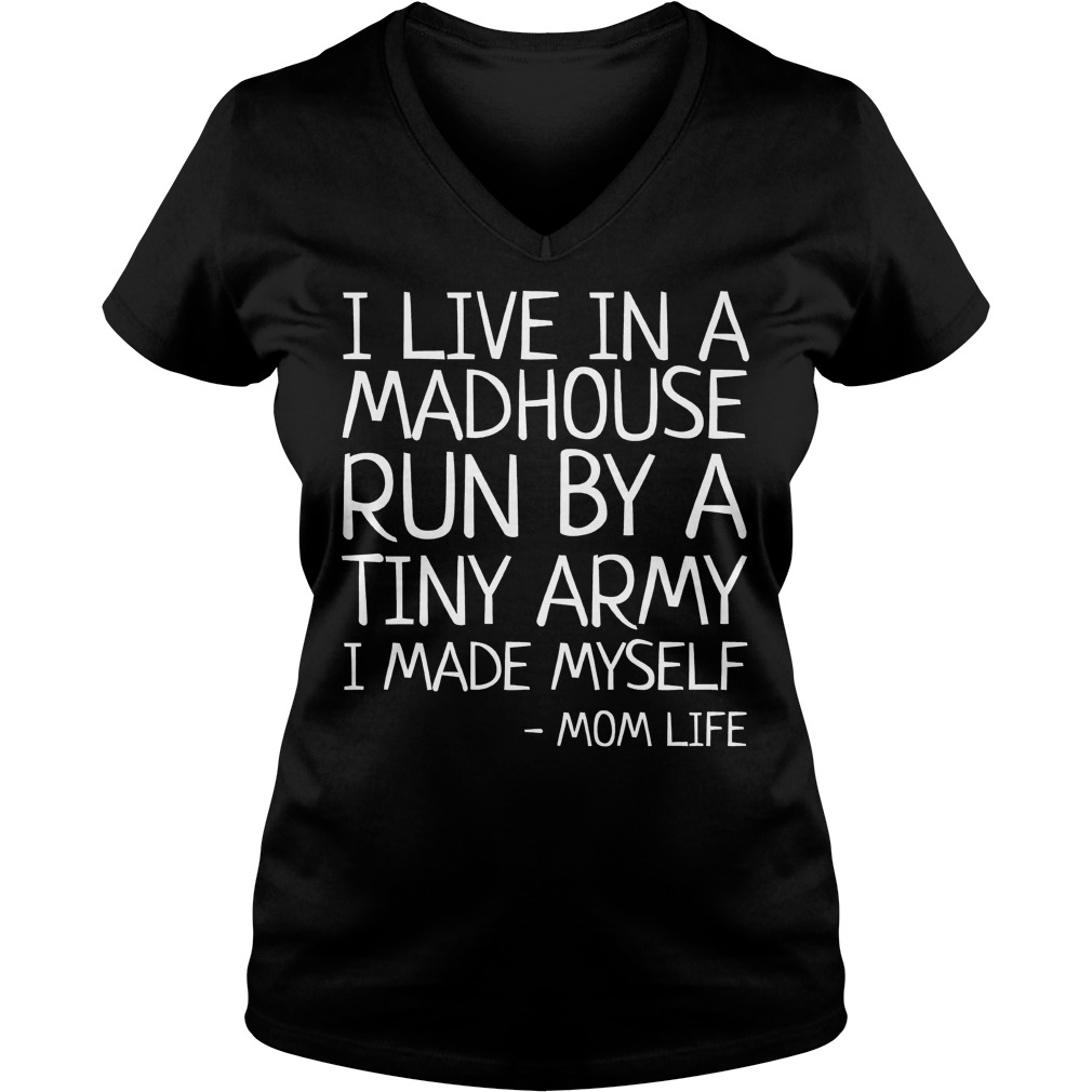 Live Madhouse Run Tiny Army Made Ladies V Neck
