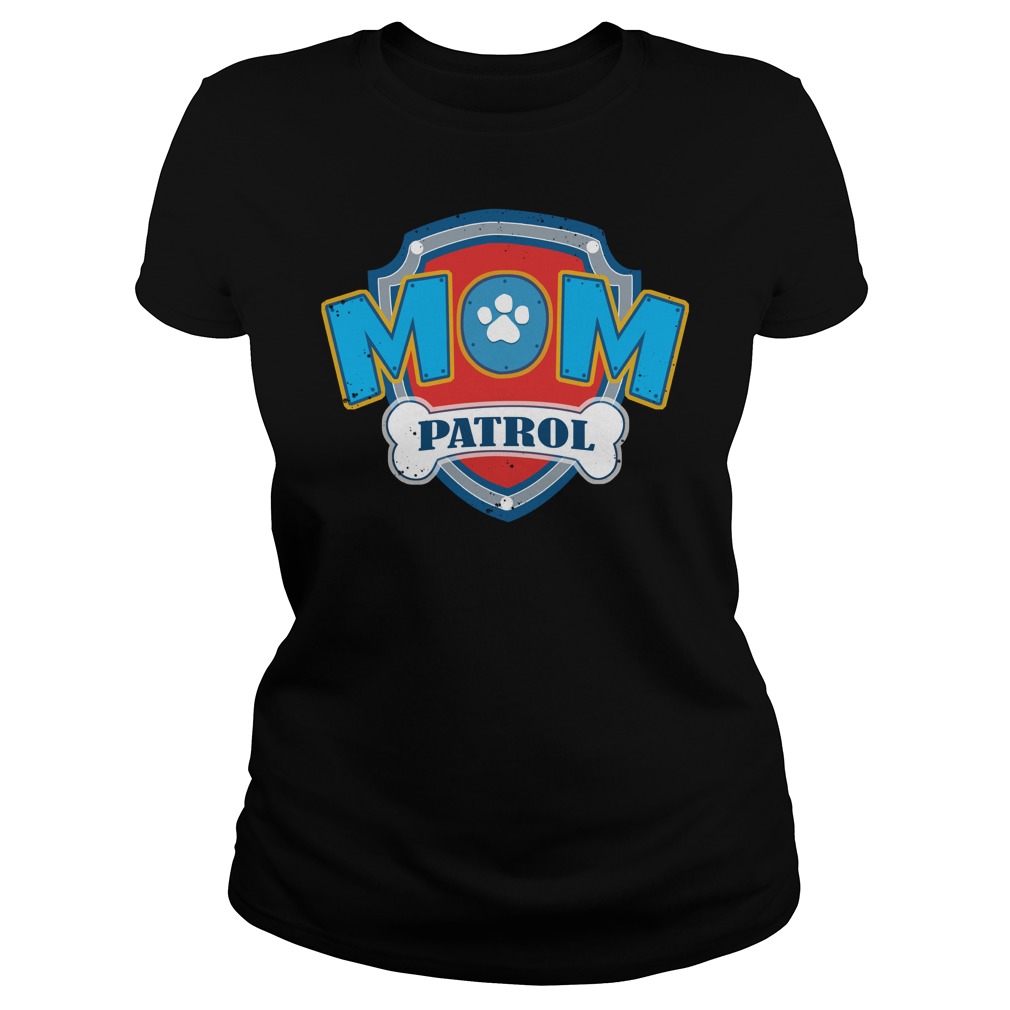 Mom Patrol Logo Ladies Tee