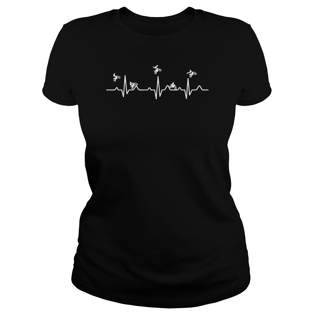 Motocross Heartbeat Ladies Tee