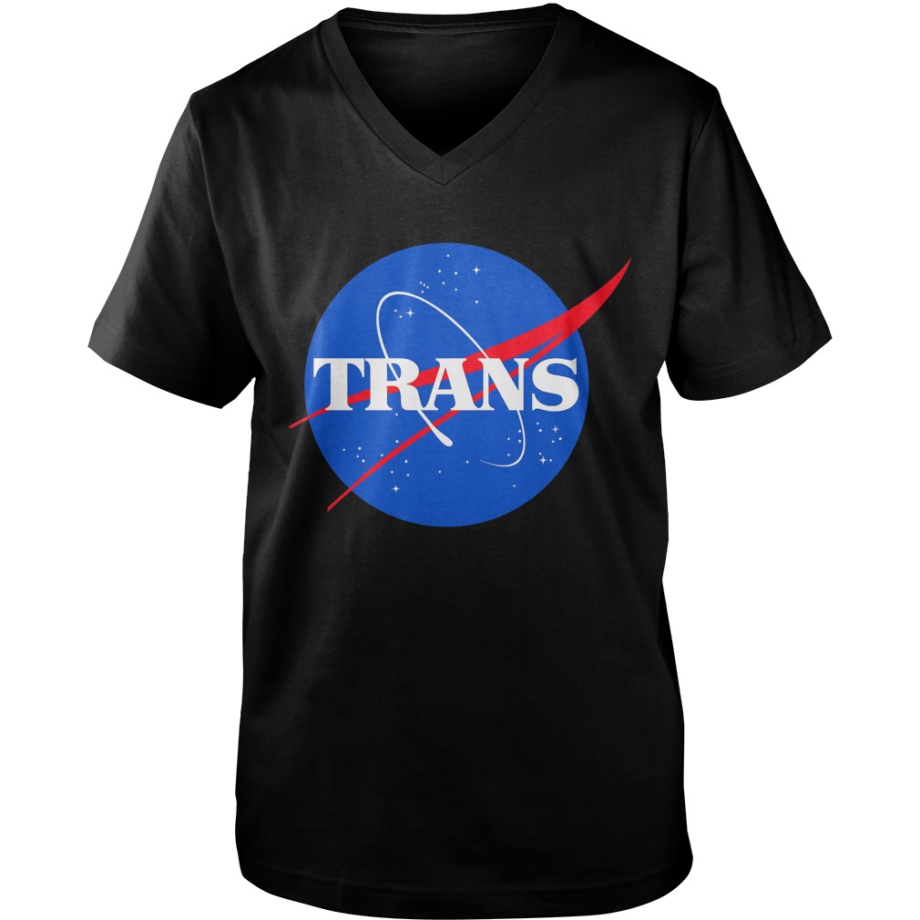 Nasa Trans Pride Logo Guys V Neck