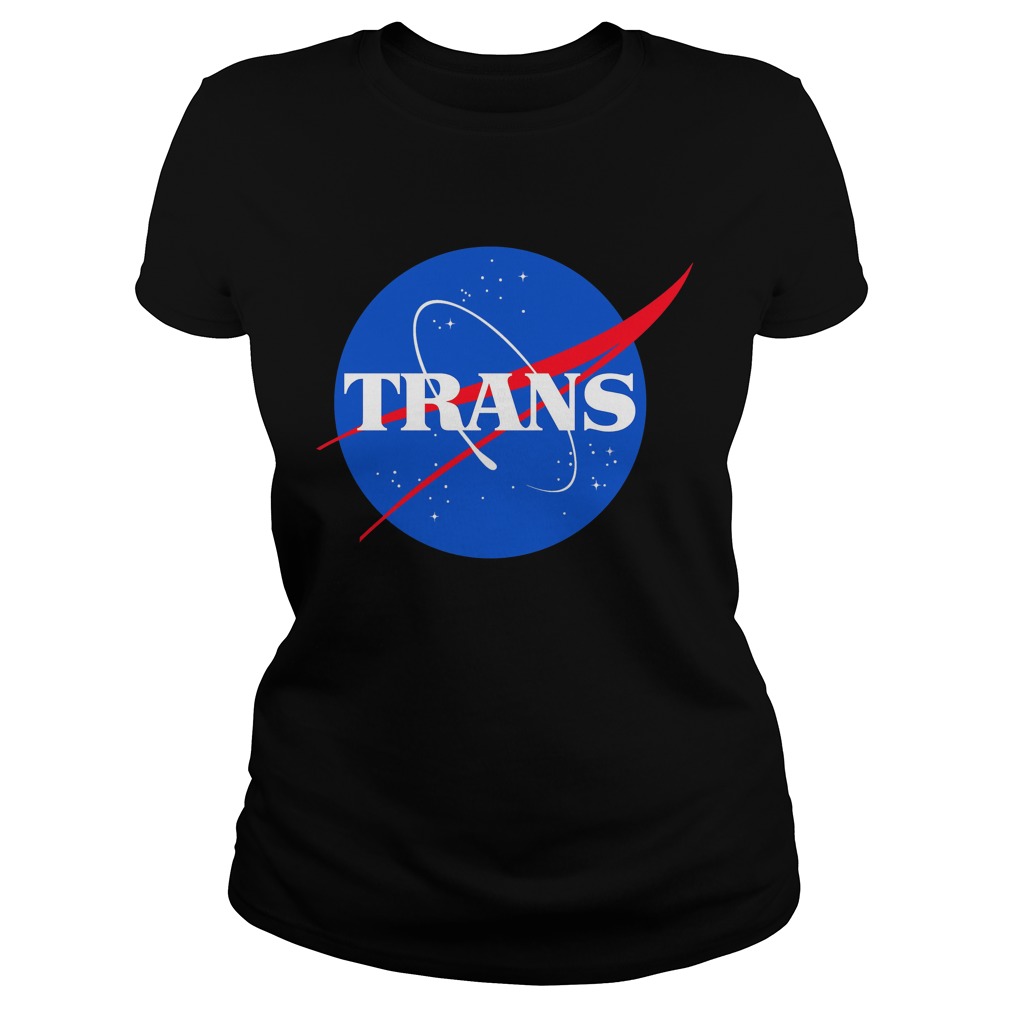 Nasa Trans Pride Logo Ladies Tee