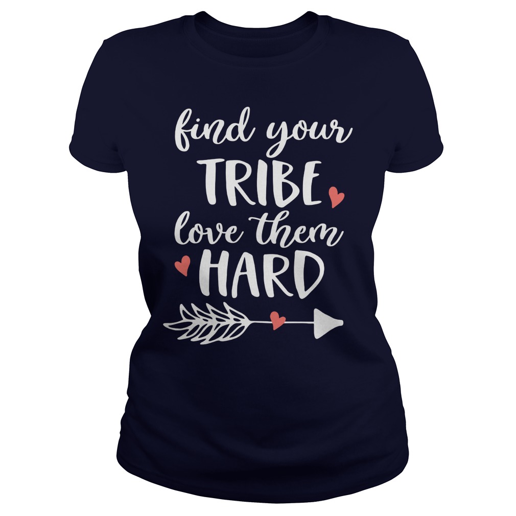 New Find Tribe Love Hard Ladies Tee