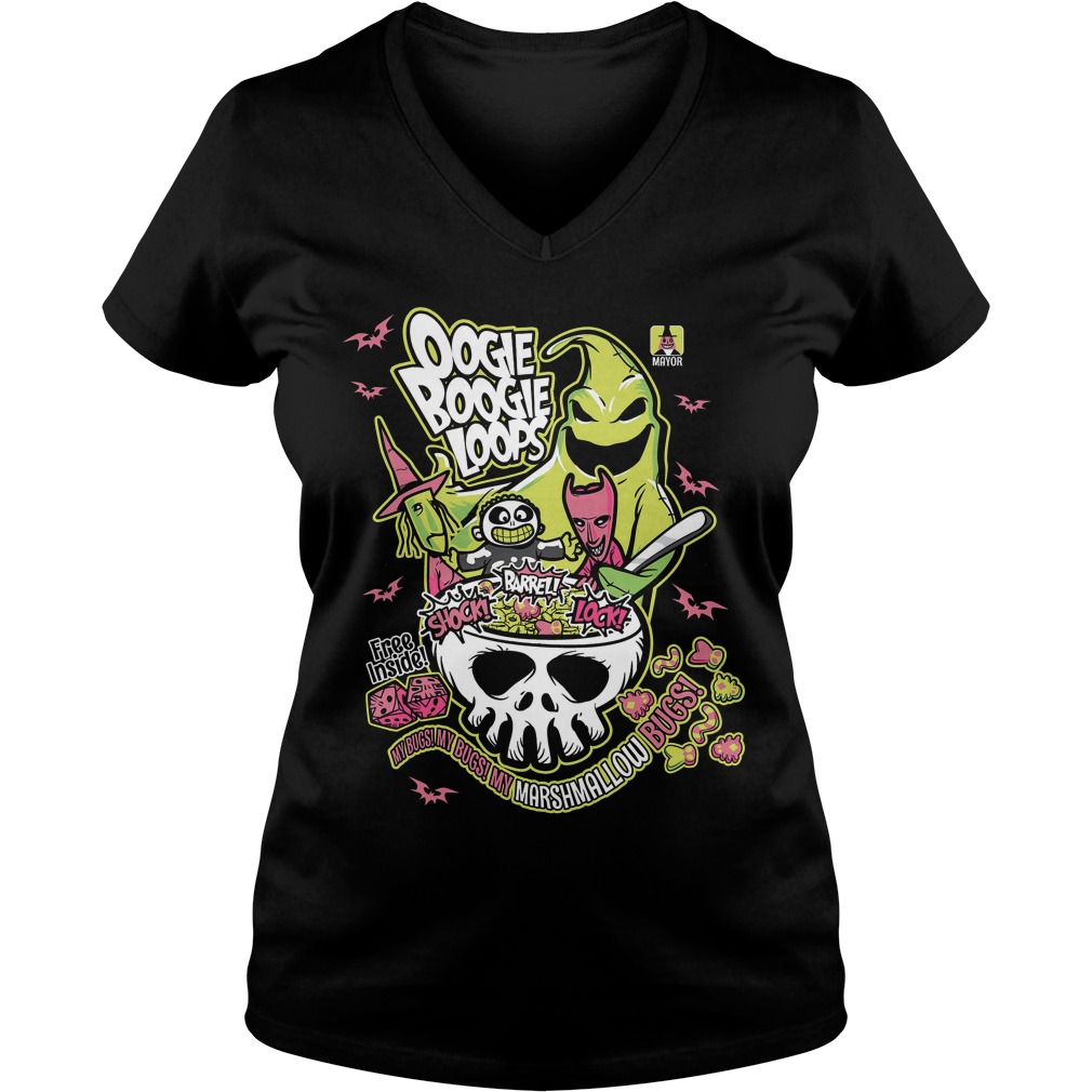 Oogie Boogie Loops Ladies V Neck