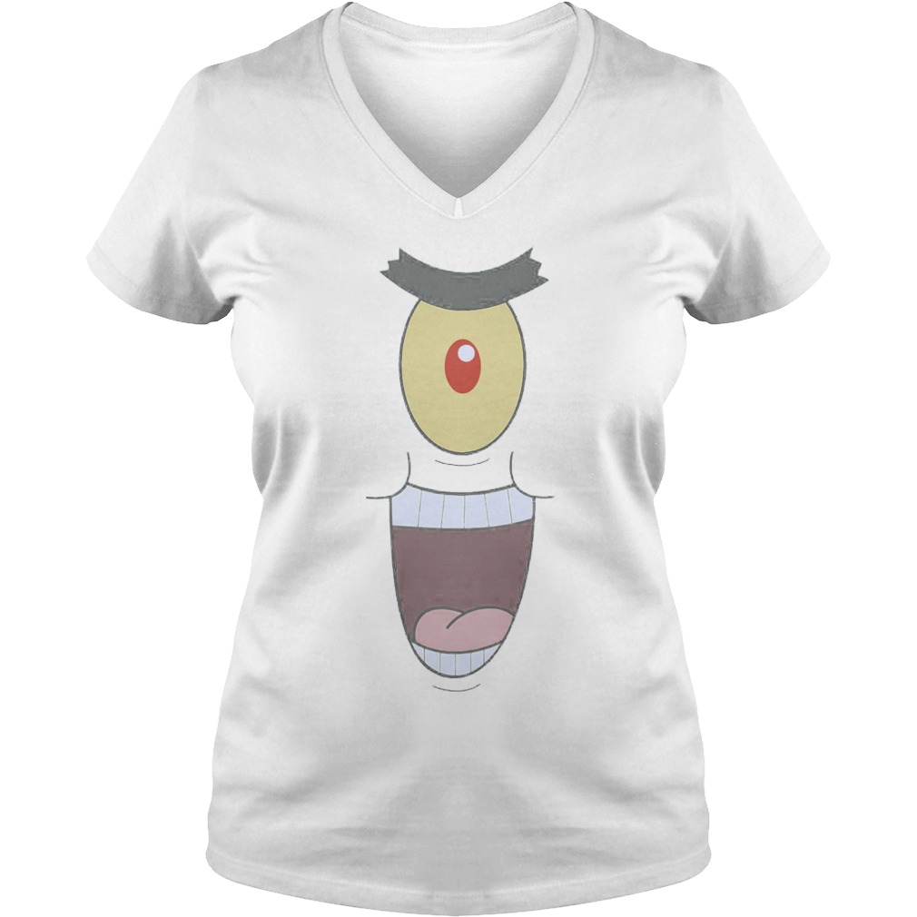 Plankton Evil And Funny Ladies V Neck
