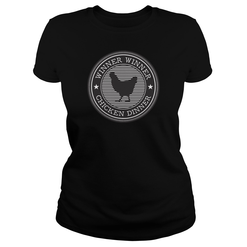 Pubg Winner Winner Chicken Dinner Logo Ladies Tee