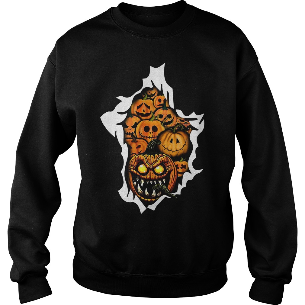 Pumpkin Horror Costume Sweat Shirt
