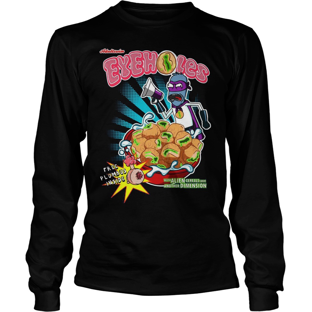 Rick Morty Eyeholes Unisex Longsleeve Tee