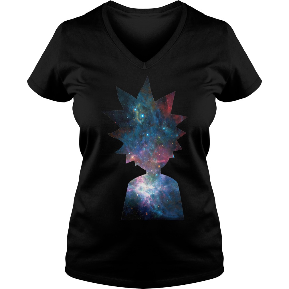 Rick Morty Galaxy Ladies V Neck