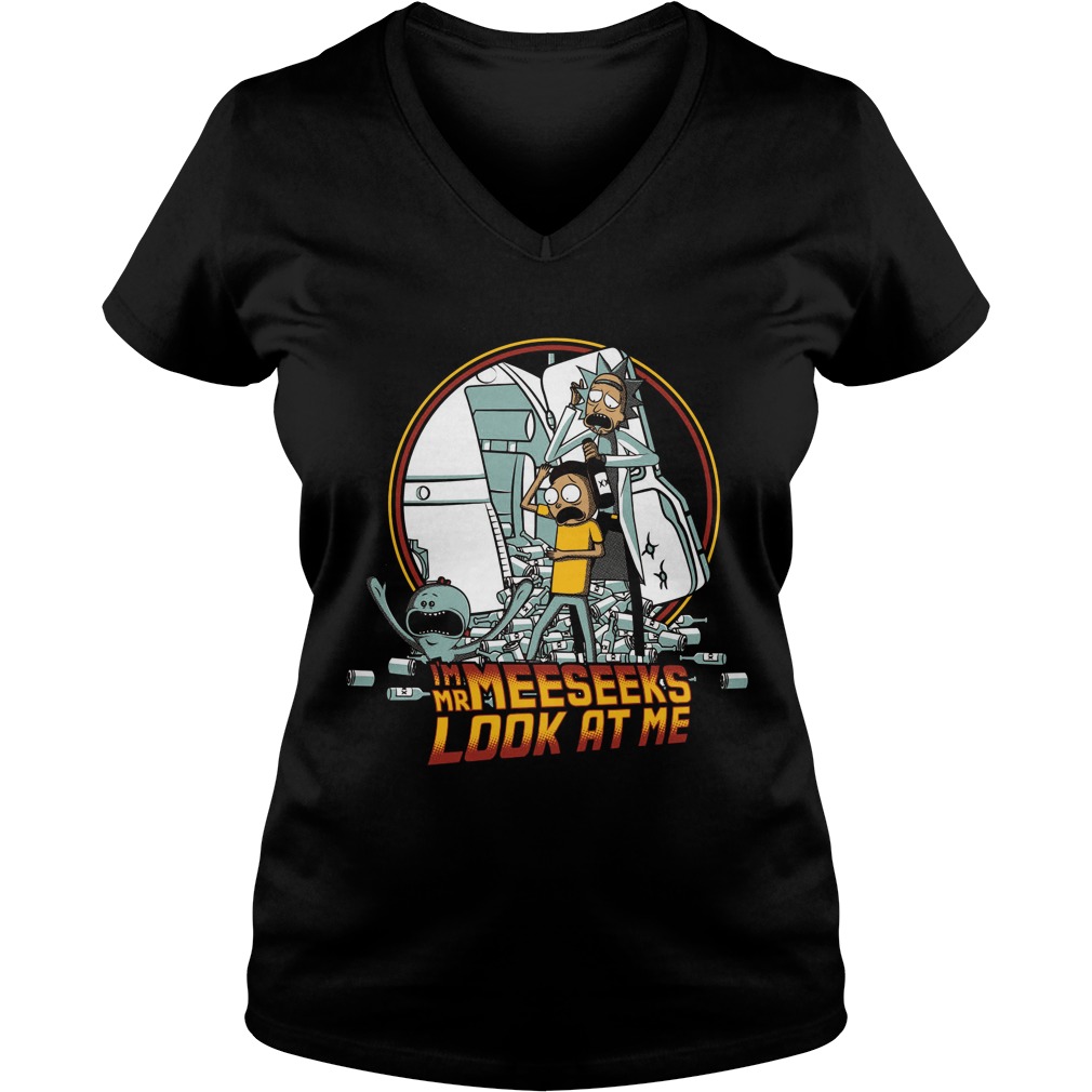 Rick Morty Im Mr Meekees Look Ladies V Neck