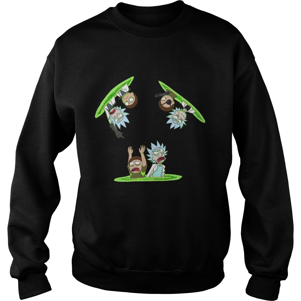 Rick Morty Vs Guard Rick Vs Evil Rick Sweat Shirt