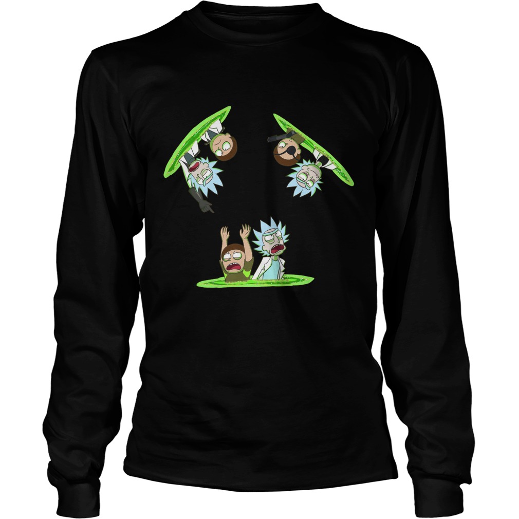 Rick Morty Vs Guard Rick Vs Evil Rick Unisex Longsleeve Tee