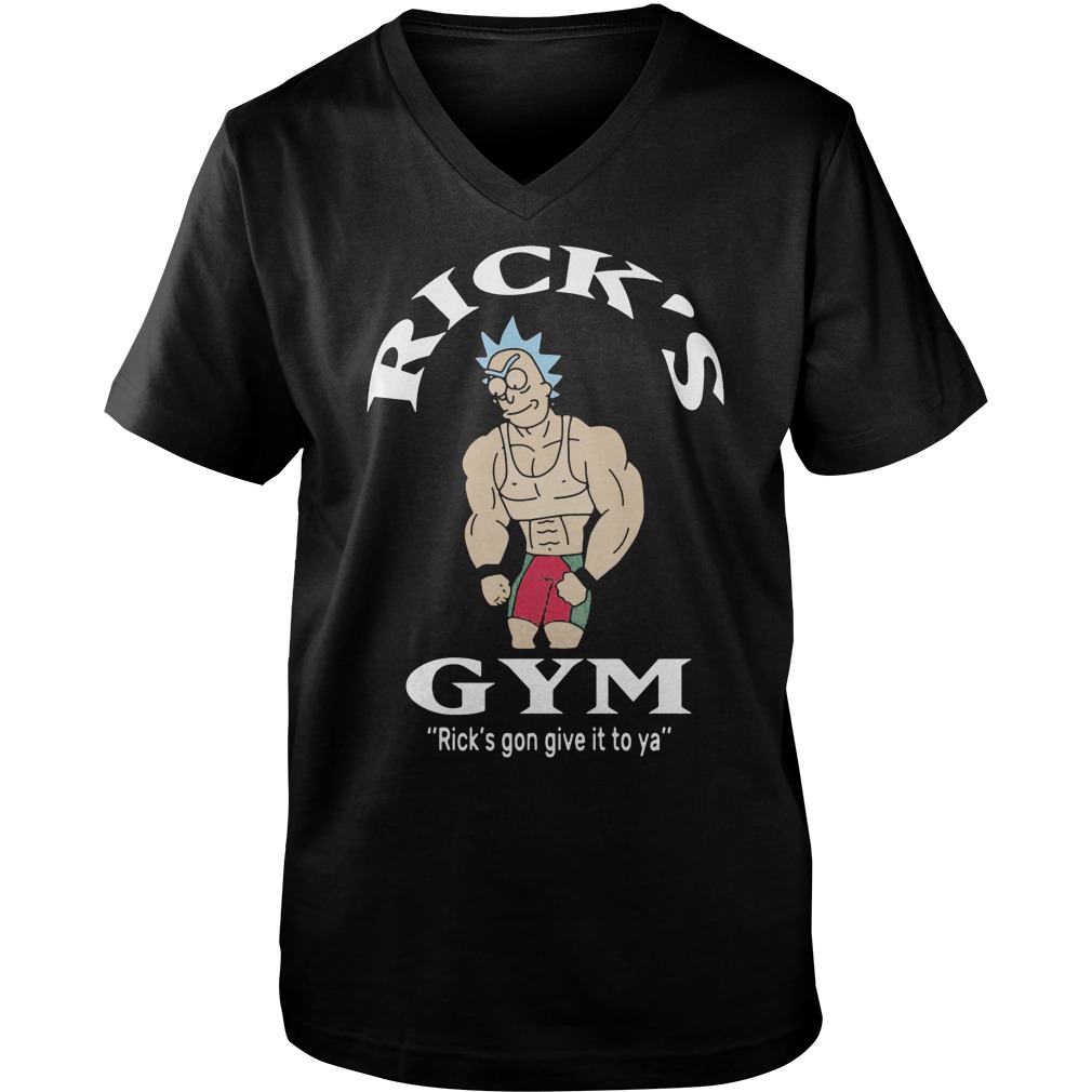 Ricks Gym Ricks Gon Give Ya Guys V Neck