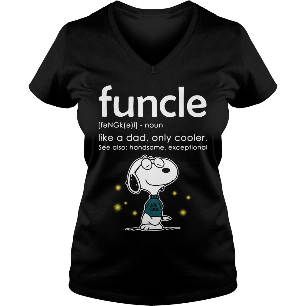 Snoopy Funcle Definition Ladies V Neck