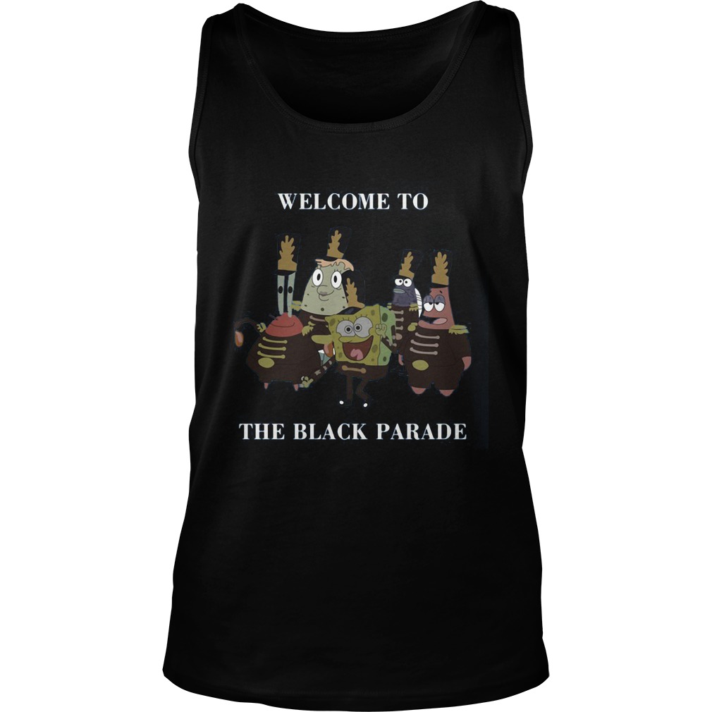 Spongebob Squarepants Welcome Black Parade Tank Top