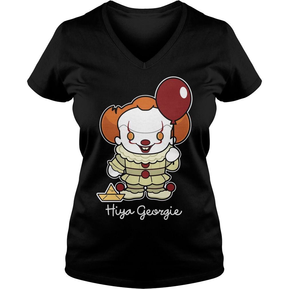 Stephen King Hiya Georgie Ladies V Neck